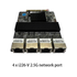 N100/N200/I3-N305 PCIE EXPANSION NETWORK CARD 2*INTEL I226/I210 EXPANSION 10G PORT 82599 DUAL 10G/1*PCIE TO 4*M.2 ADAPTER CARD
