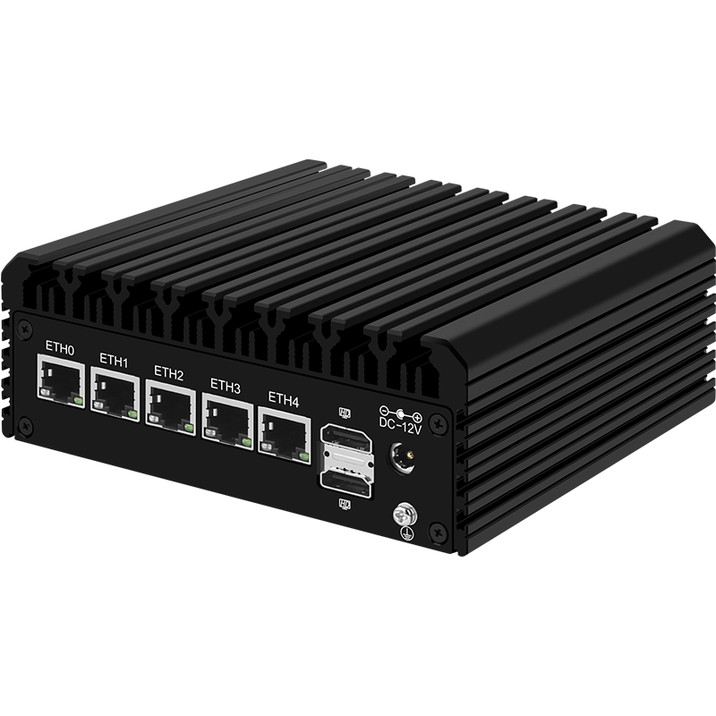 Intel 12th generation N series N100/N200/i3-N305 soft router 5 network 2.5G dual M.2 dual SATA multi-network port mini host