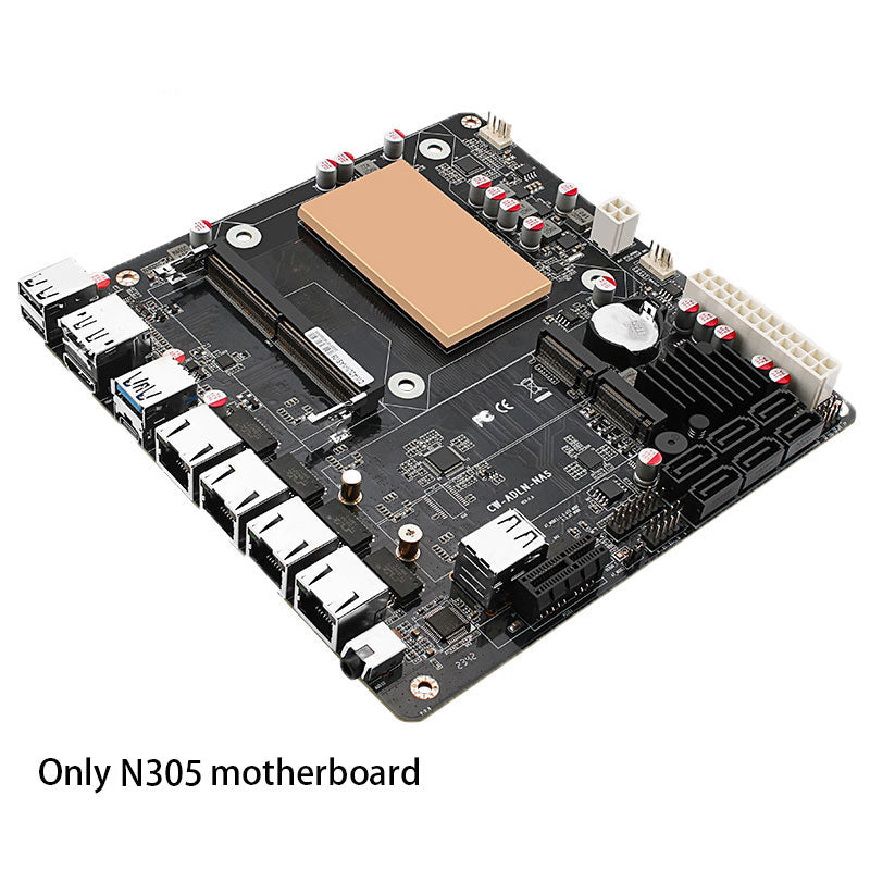 CWWK N100/i3-N305 six-bay NAS monster board/4x 2.5G/6x SATA3.0/2x M.2 NVMe/115X radiator ITX board type motherboard
