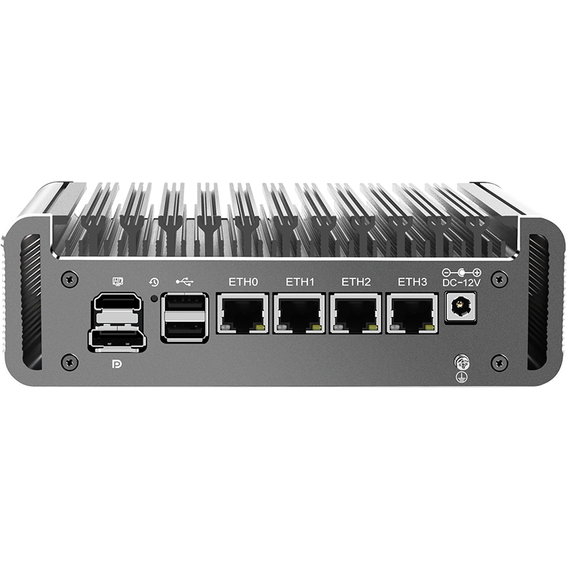 12th Generation Intel 2.5G Soft Router PC Celeron J6413J/6412 4 Network Ports i226-V LAN Fanless Mini PC Firewall Computer