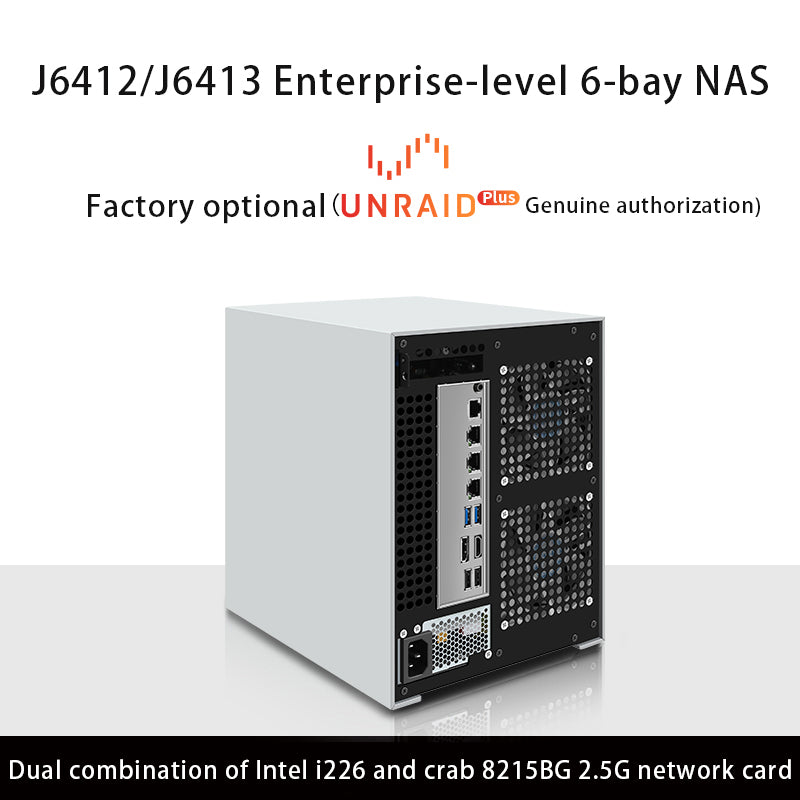 J6412/J6413 NAS/6 SATA/Dual M.2/ITX/i226-V network card